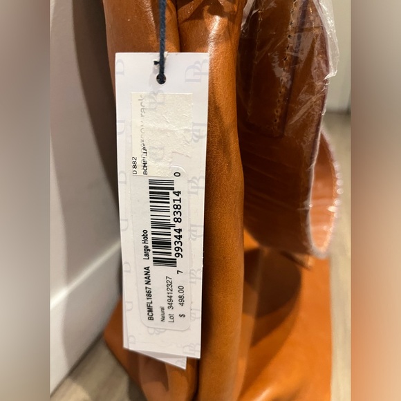 NWT Dooney & Bourke Tan Leather Hobo Bag - Picture 4 of 8